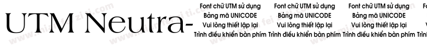 UTM Neutra字体转换